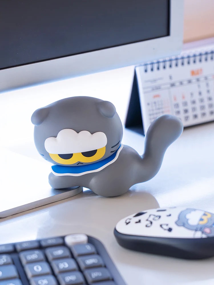 📦訂購 韓國代購 ZO&FRIENDS ZOA MONITOR FIGURINE 灰貓擺設公仔