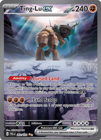 Pokemon TCG  Paldea Evolved - Ting-Lu EX-263/193