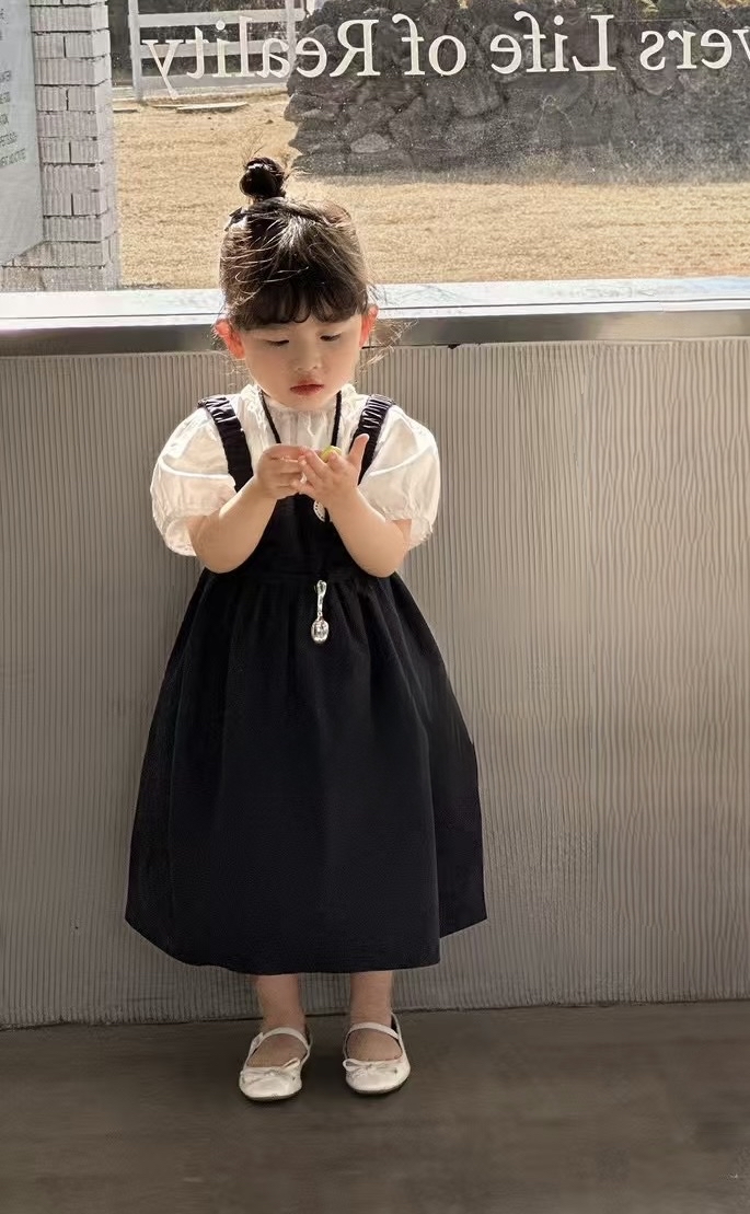 日系荷包型吊帶裙YX25192