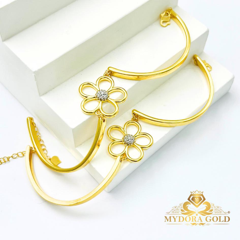 MYDORA Gelang Fesyen Bunga Daisy Manis l EMAS 916/22K