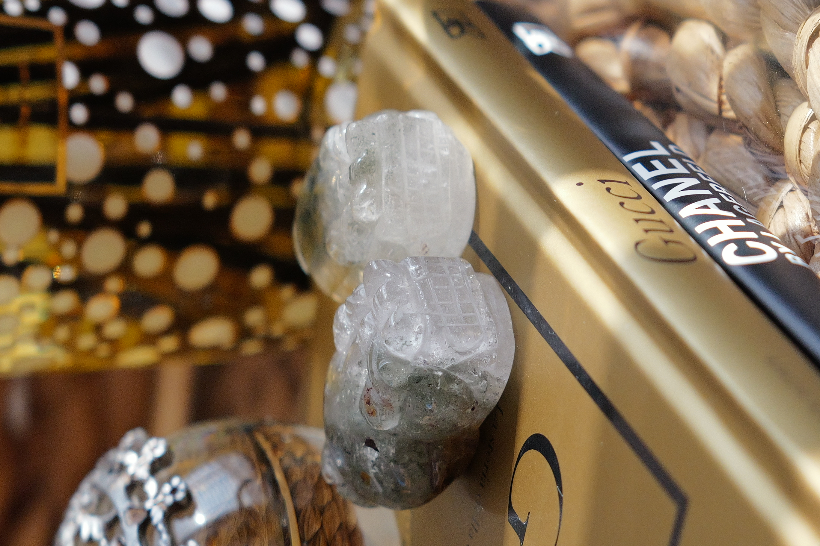 ༒4.6cm+綠幽靈金錢貔貅擺件一對༒ PQ.1022CJ2G10A-RA18*5TS