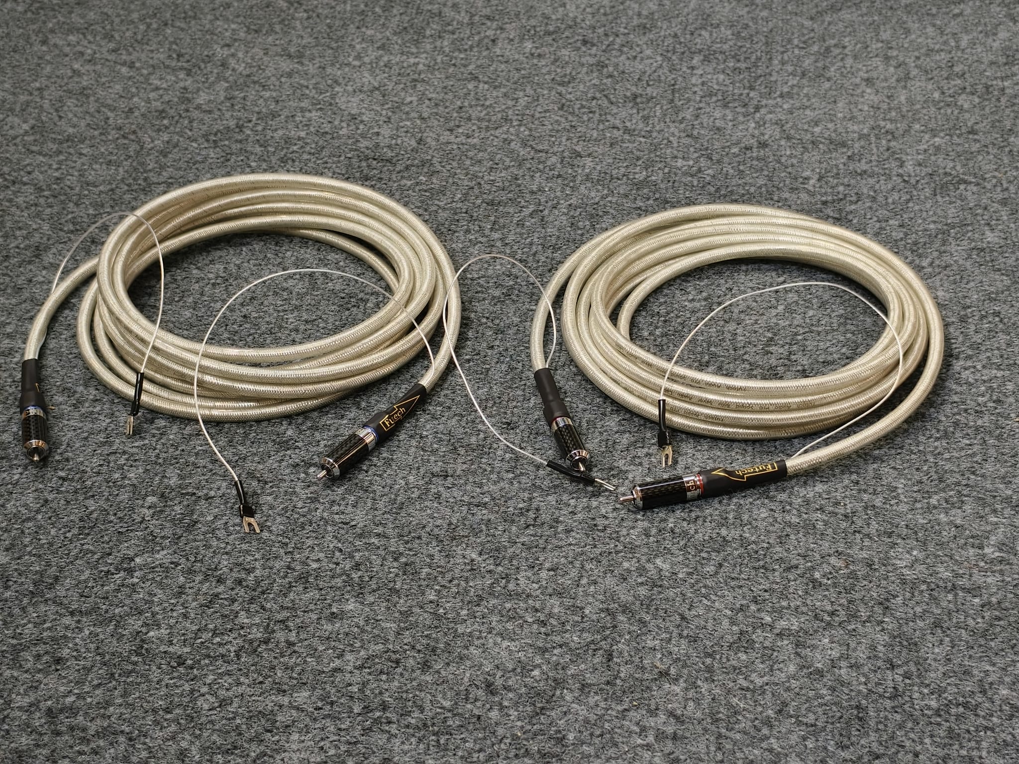 Futech audio LP408CF加強地線版 黑膠Phono訊號線-分析加強,音場闊,中高延伸廣,寧靜.