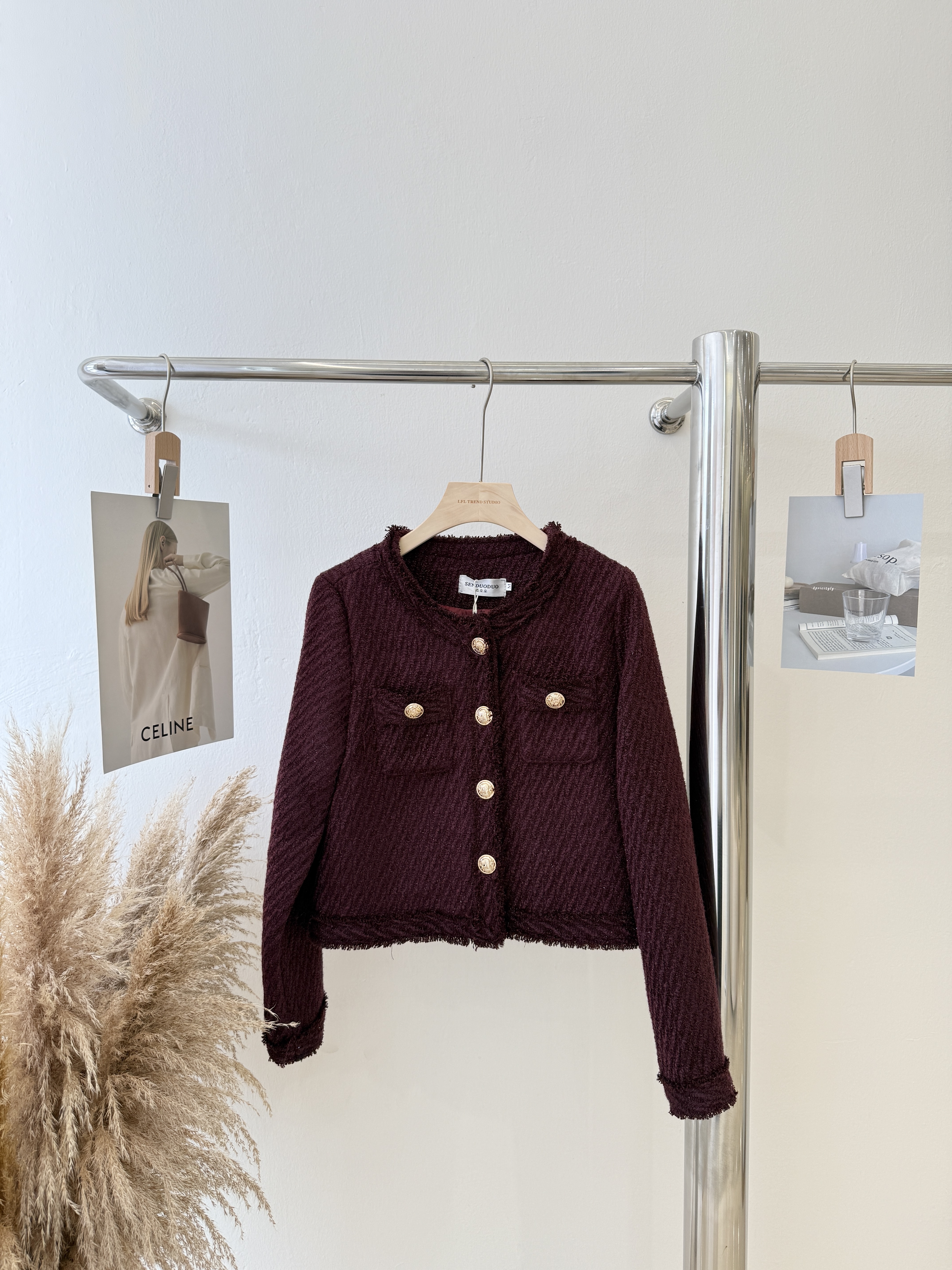 6841 高级名媛小香风外套