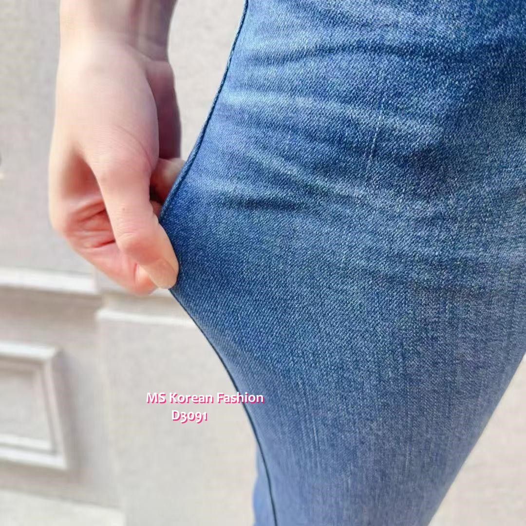 D3091 韓國🇰🇷小爛位型格slimcut牛