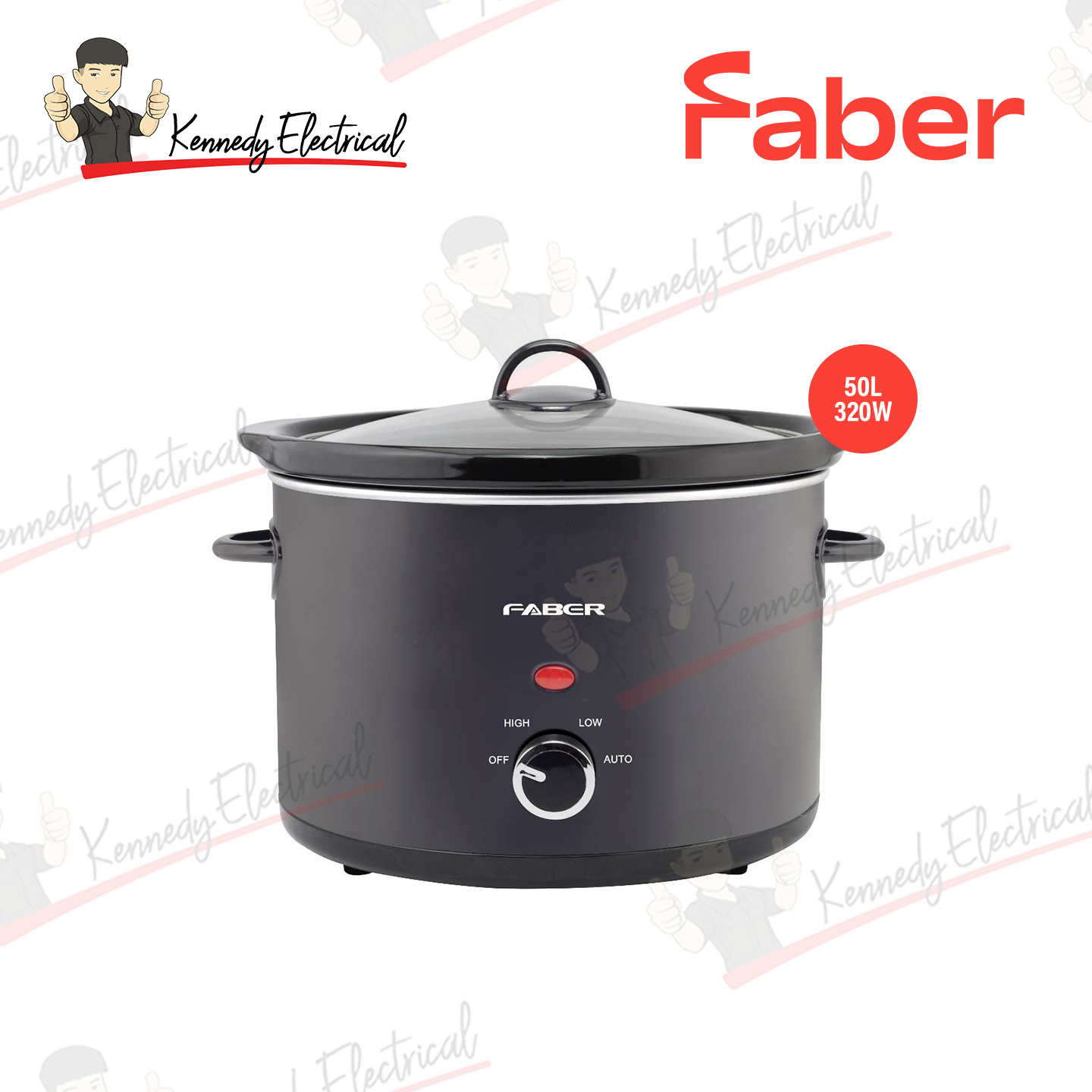 Faber 5.0L Slow Cooker FSC 500BK
