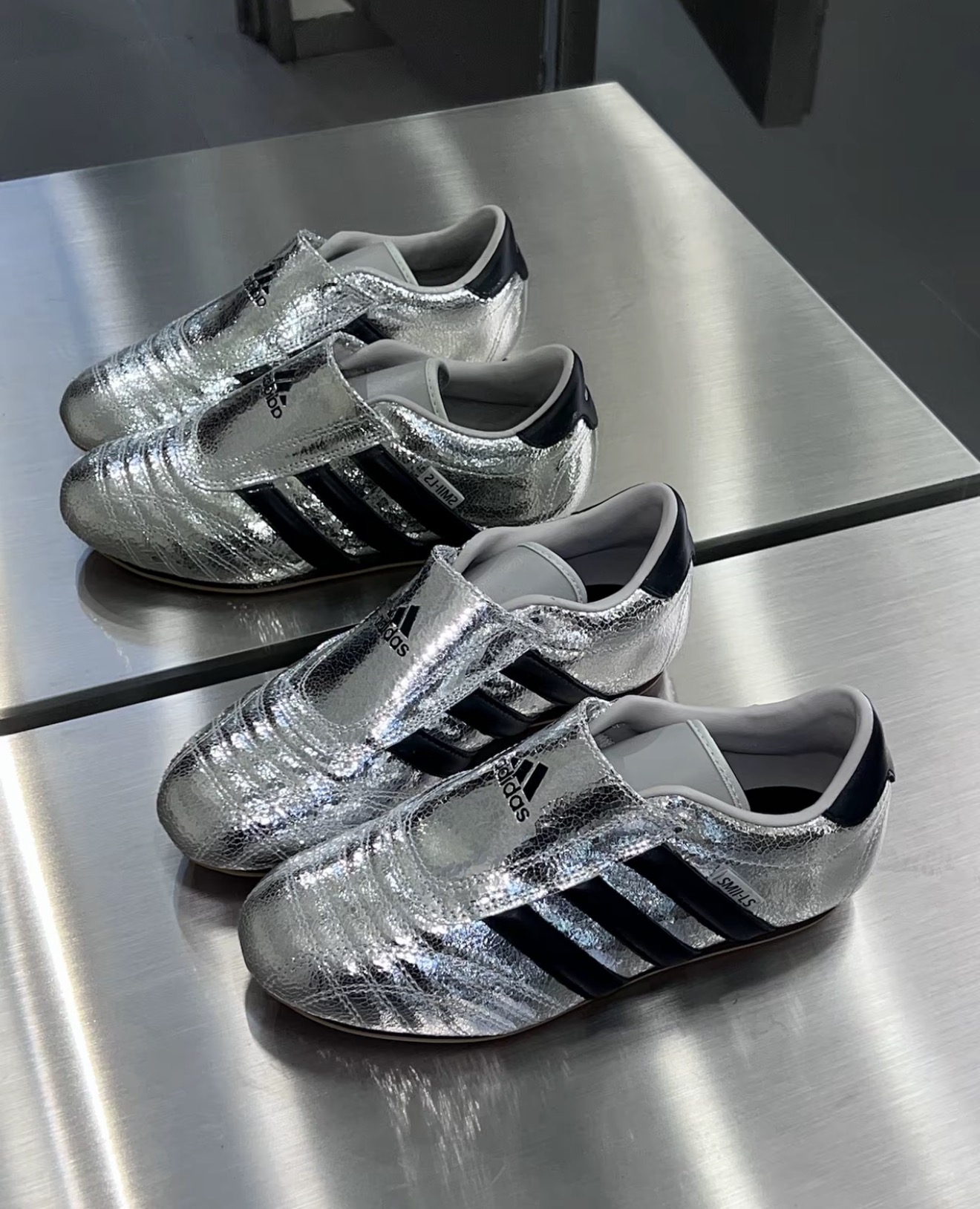 JH9664 Adidas Taekwondo Silver Metallic Black JH9664