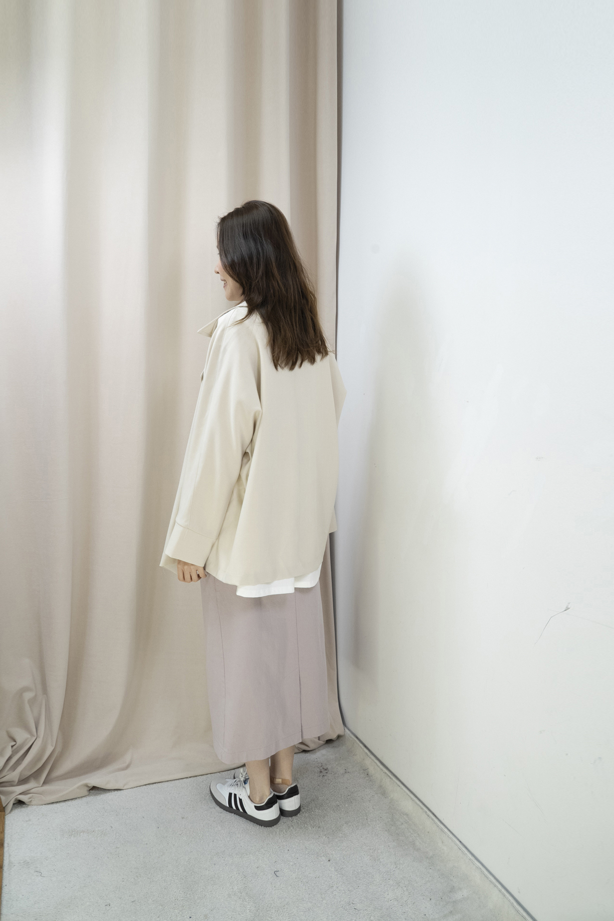 推薦！Smart Causal 必備大翻領西外（米杏色）