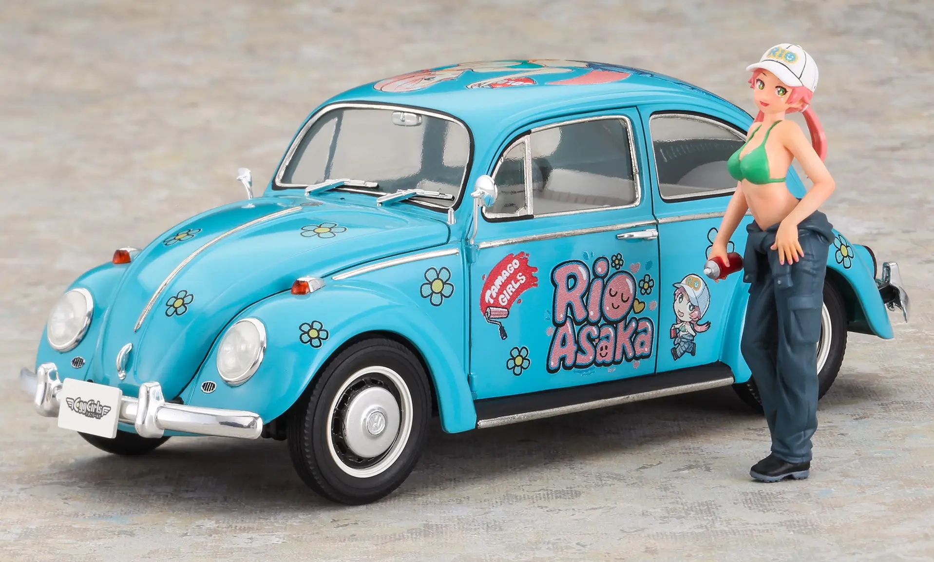 1/24 Volkswagen Beetle 1966 Rio Asaka w/Figure