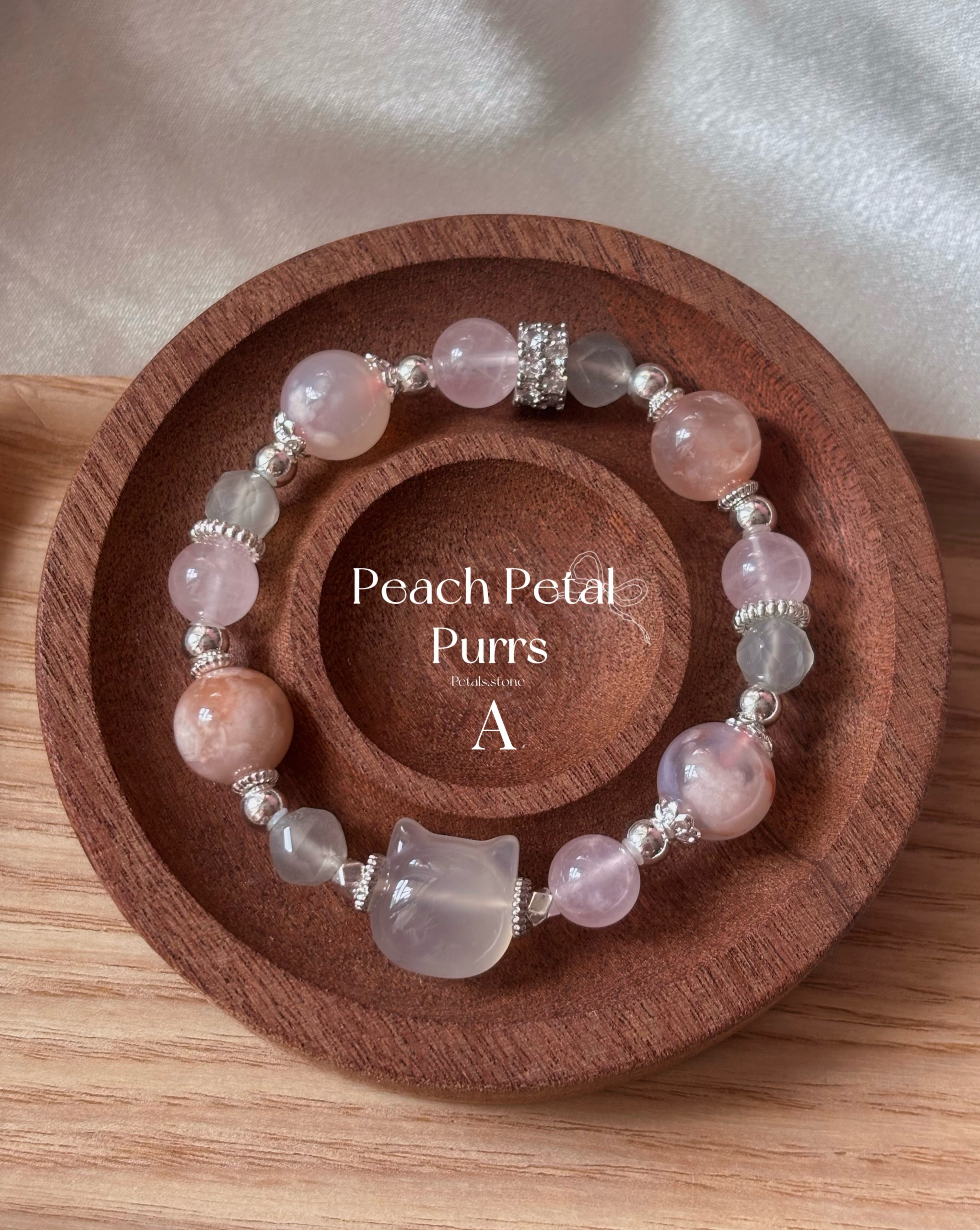 🍑Peach Petal Purrs🐈🌸｜橙粉櫻花瑪瑙貓貓