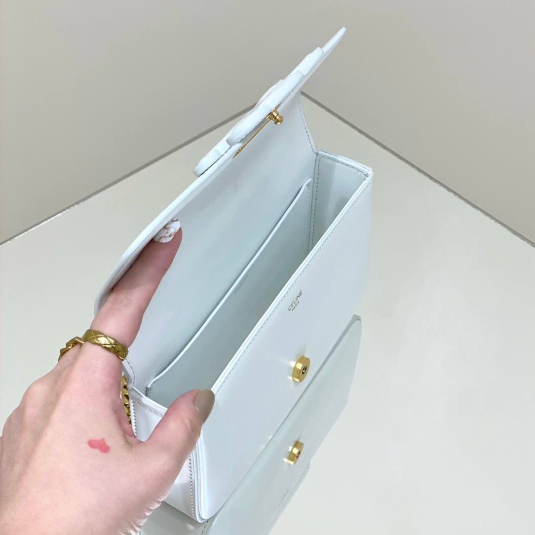 🔥大货实拍图 𝗖𝗘𝗟𝗜𝗡𝗘 ♥ 𝗧𝗥𝗜𝗢𝗠𝗣𝗛𝗘浮雕腋下包 型号：199243 尺寸：20.5*11.5*4cm