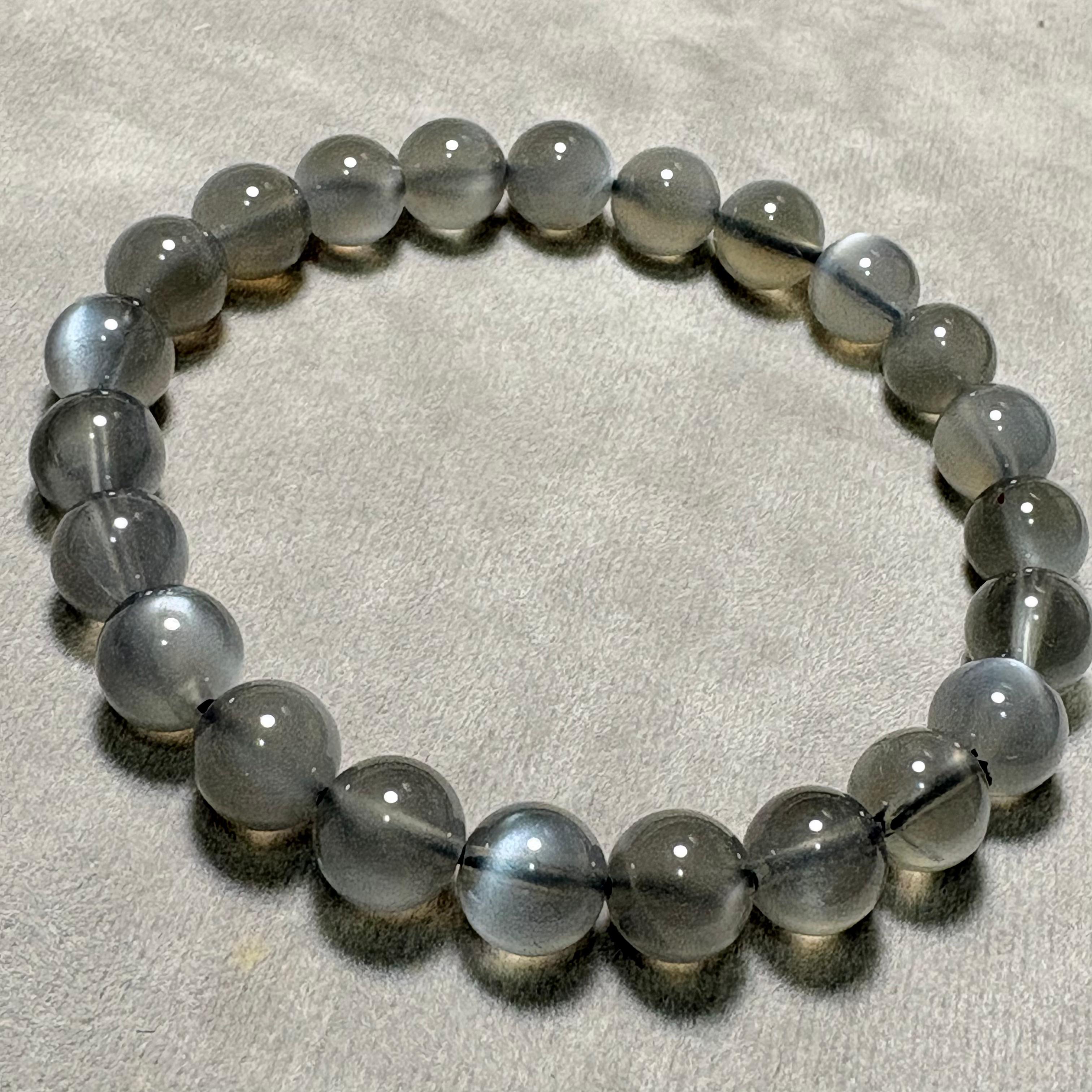 黑月亮石手串 No.4556 規格：8mm 珠16cm手圍