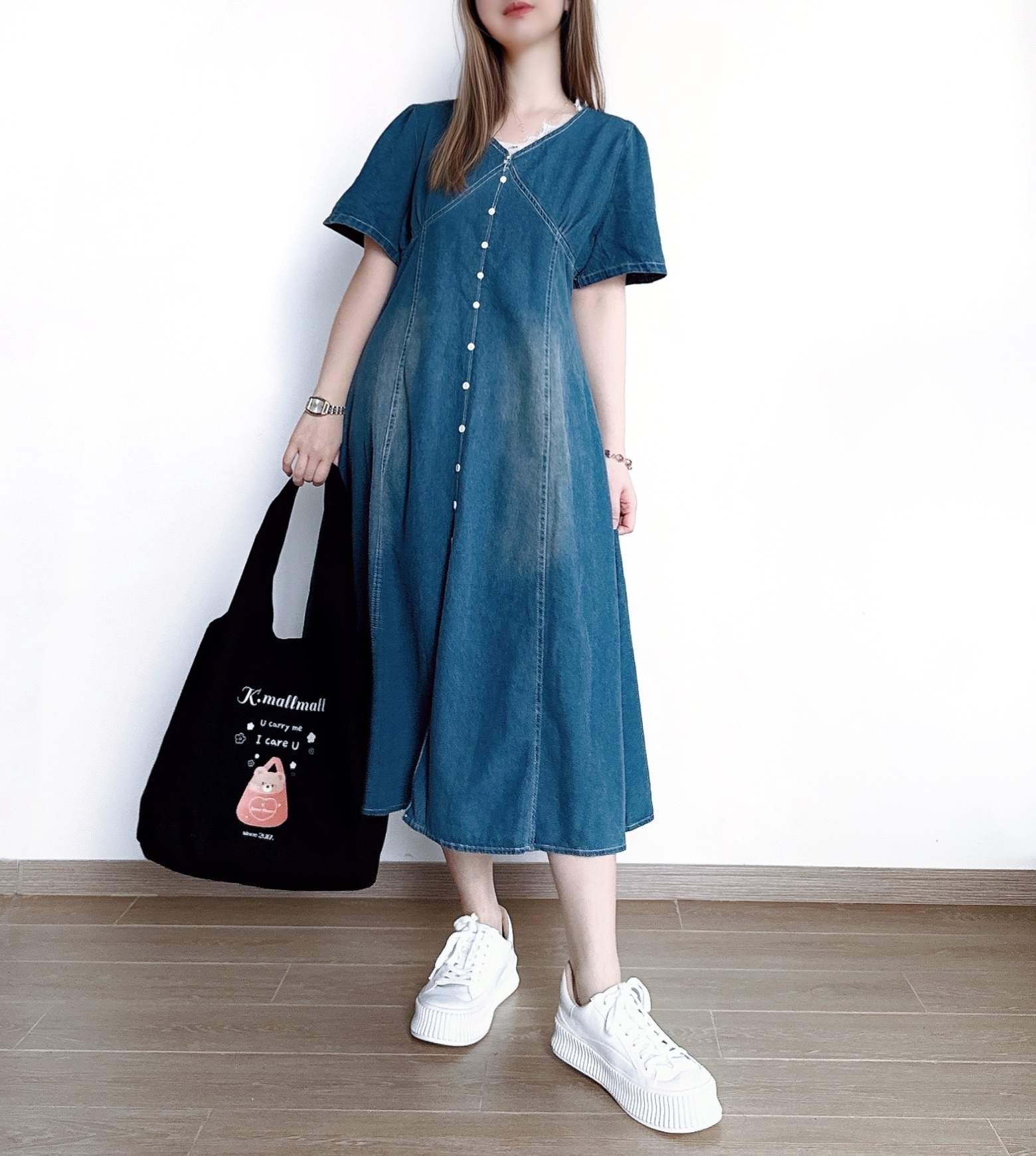 復古牛仔Lace V領Ops