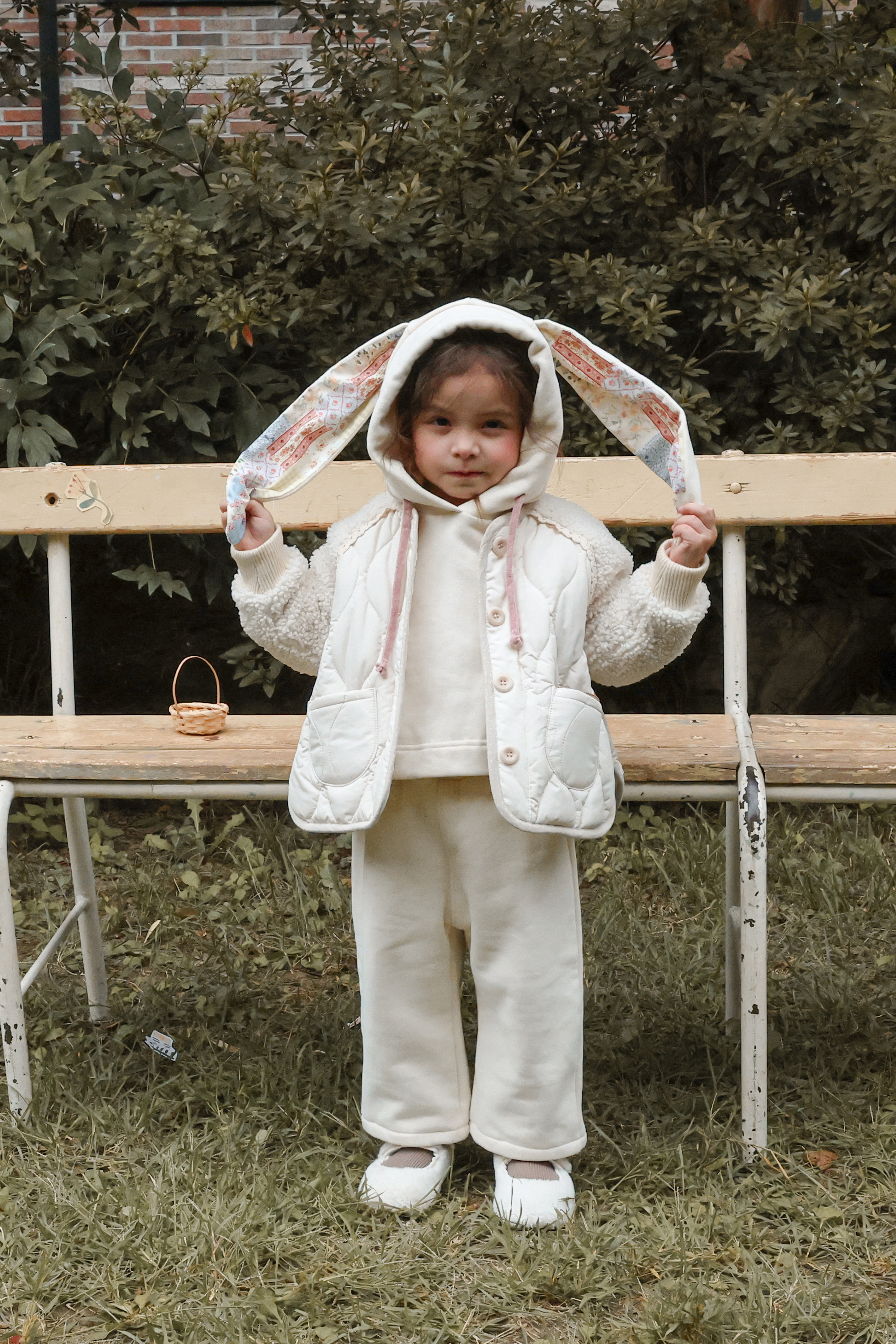 FLO | Noel quilted jumper Beige