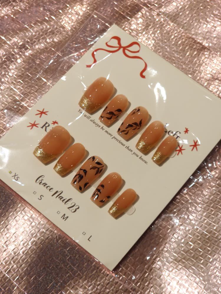 Honey Autumn Handcrafted Press-On Nails