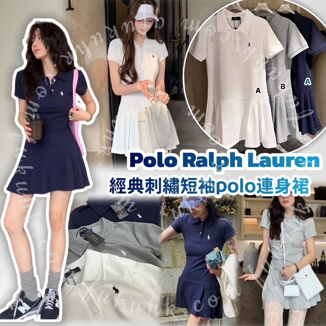 Polo Ralph Lauren 經典刺繡短袖polo連身裙