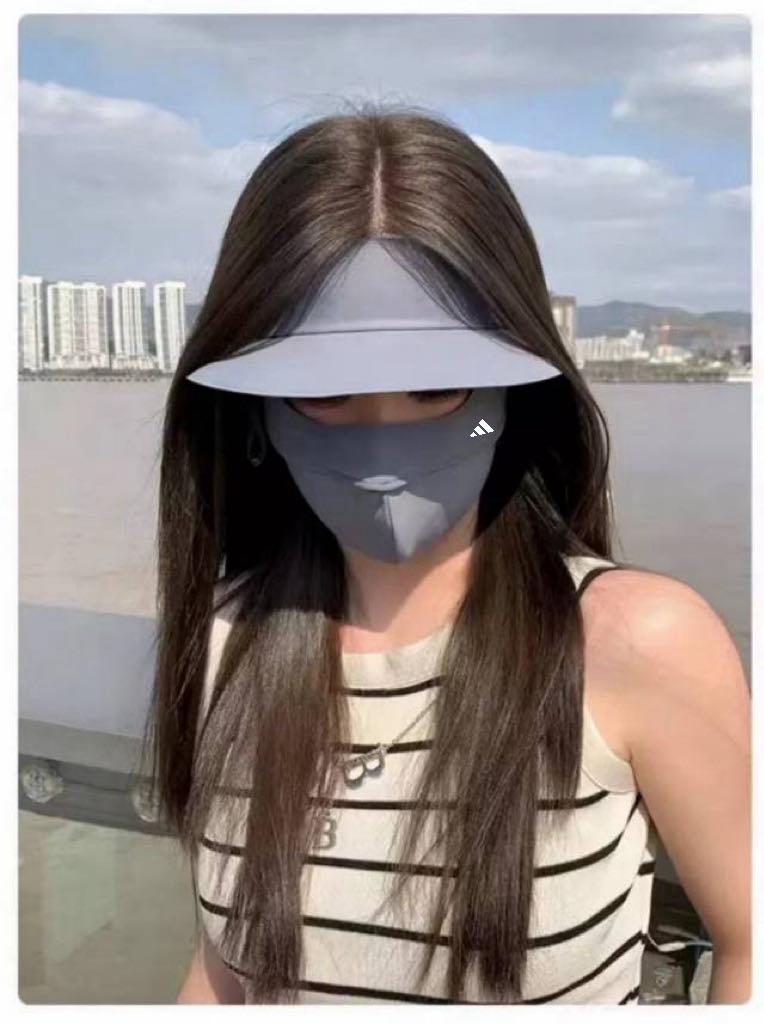 Adidas防曬一體面罩