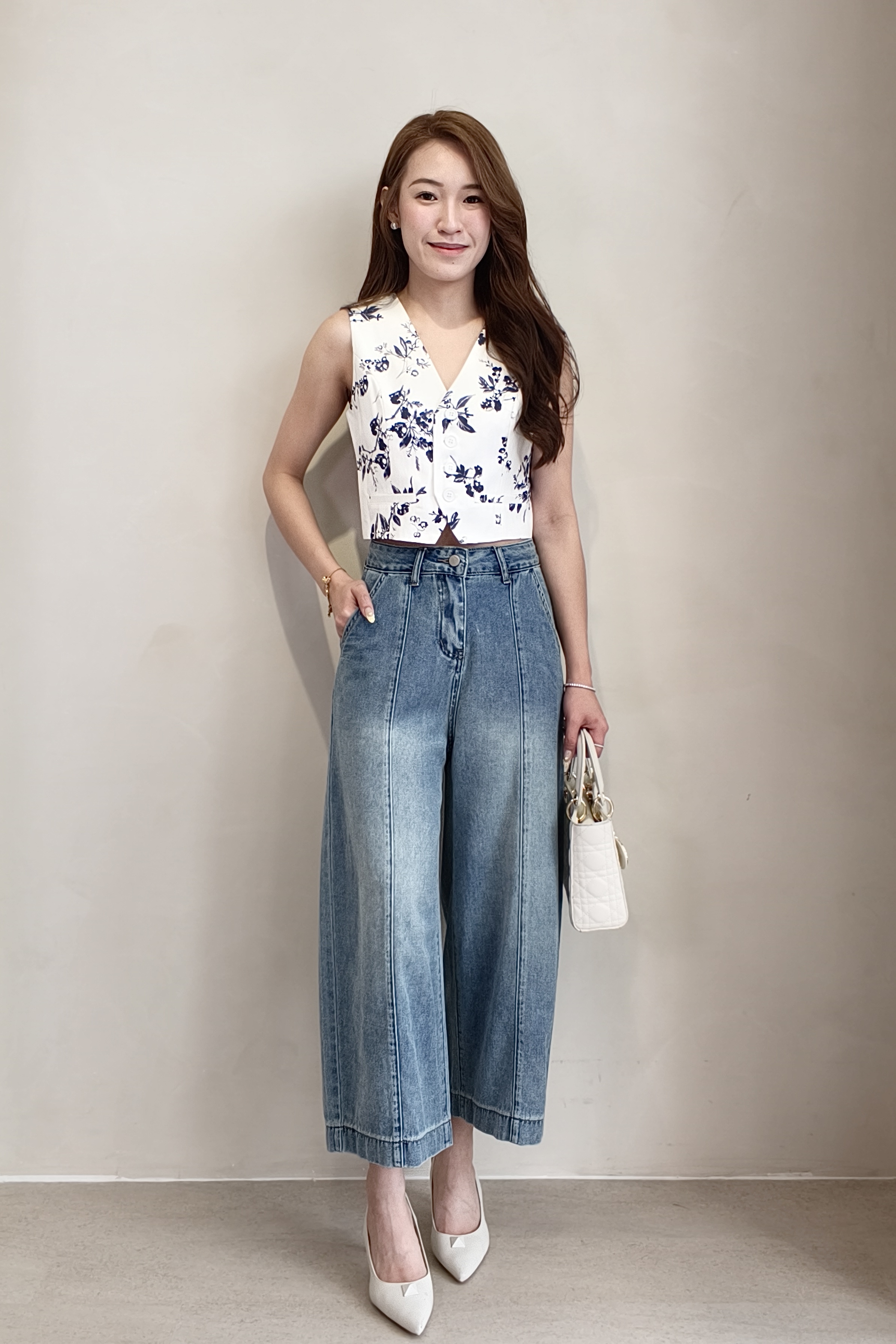 2174BP Sienna Panelled Wide-Leg Jeans
