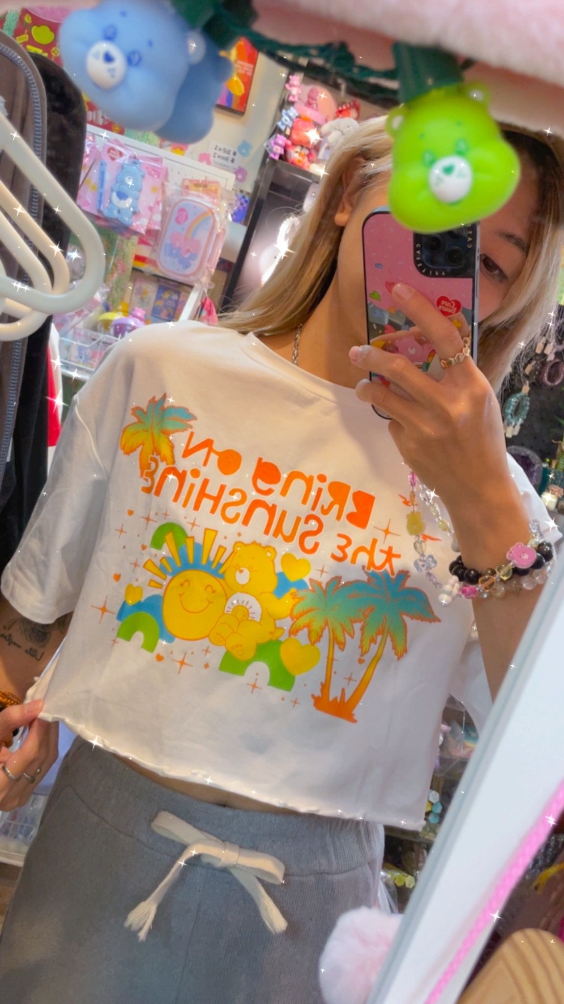 減價品🌈Care Bears 短版上衣🐻