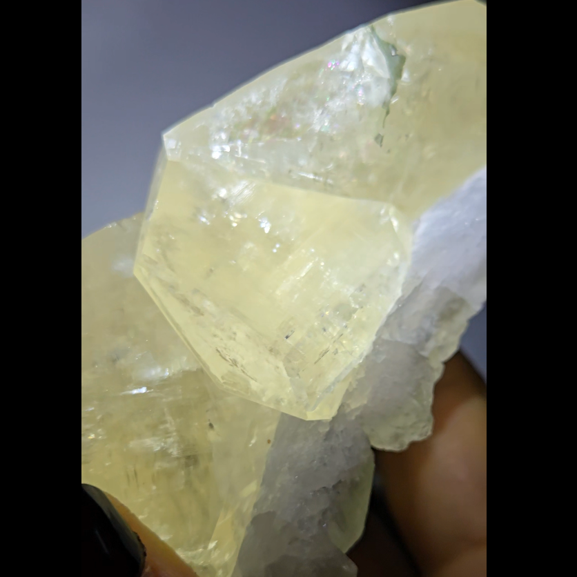 Giant natural rainbow calcite cluster from China - FL351