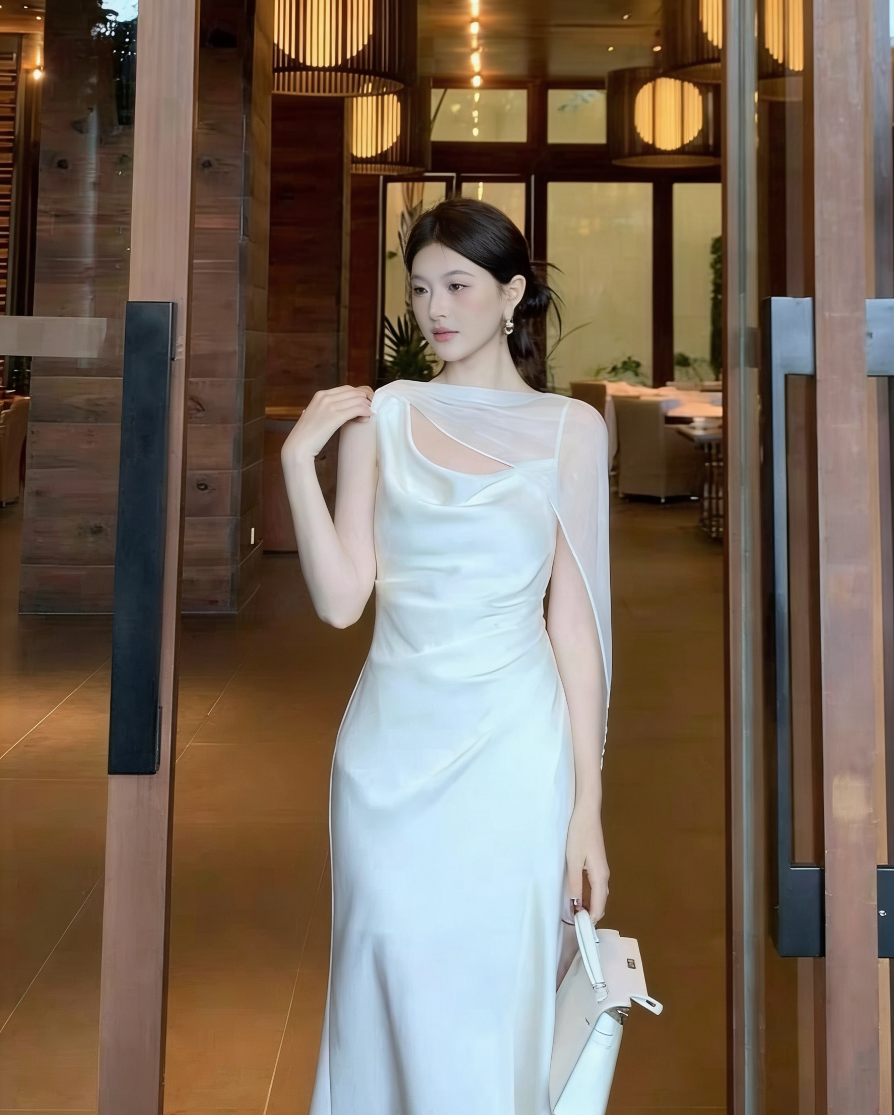 DR490千金飘带连身裙