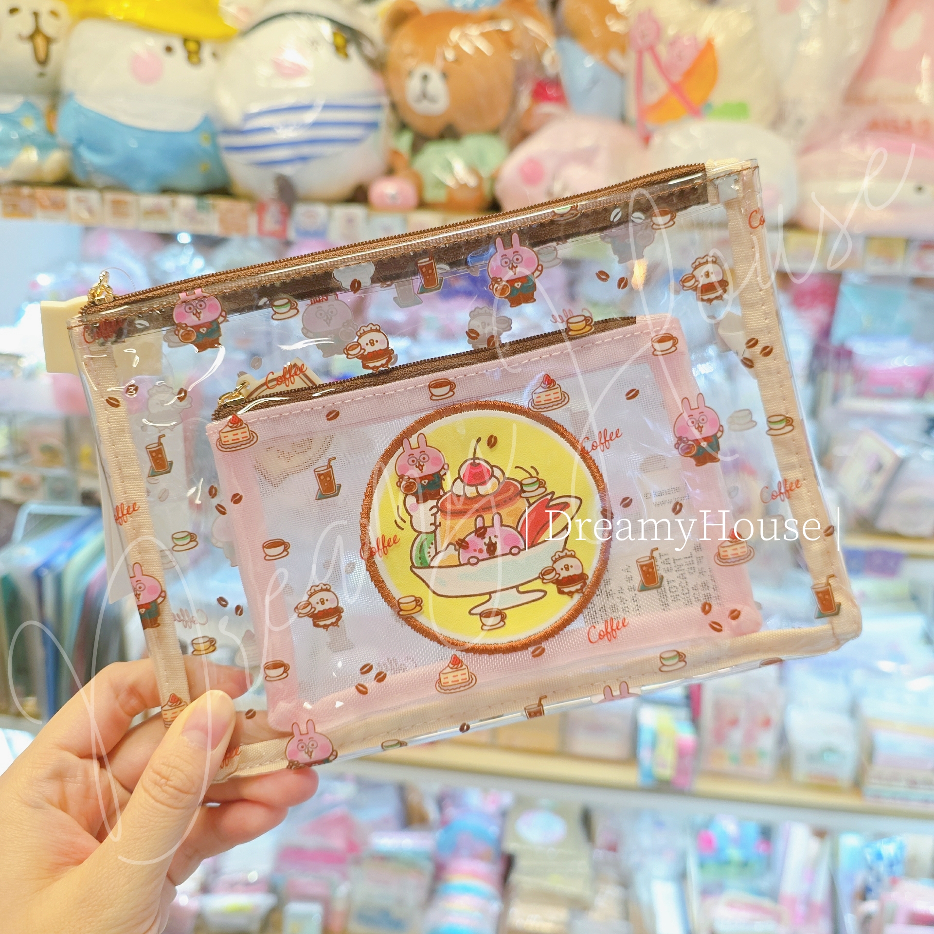 日本 kanahei 純喫茶限定店 收納袋SET 拉鍊袋SET