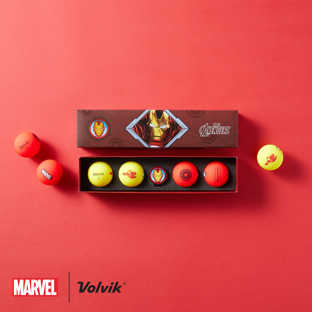 VOLVIK IRON MAN 禮盒 球標與帽夾