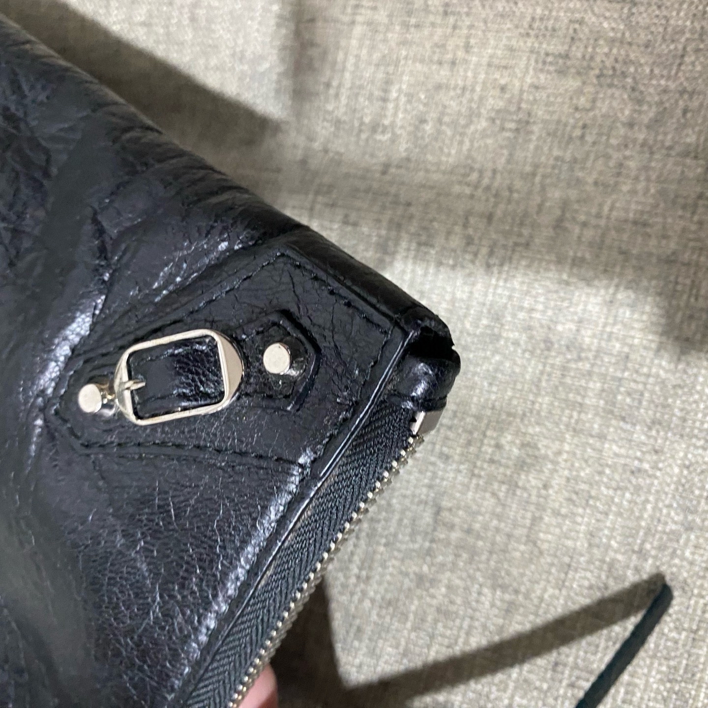 【預訂貨品】巴黎世家油蠟皮手拎包 