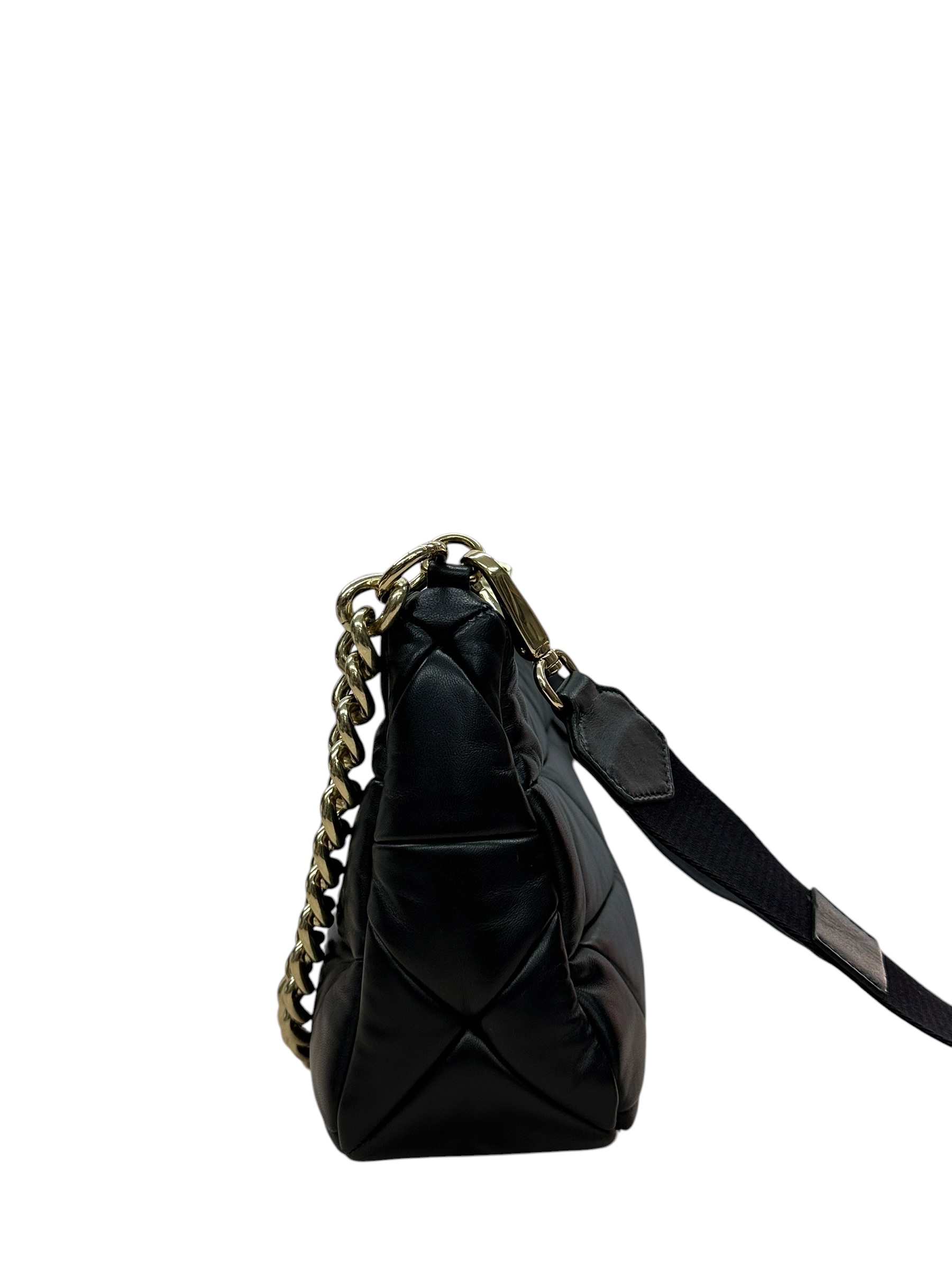 Pre-owned PRADA SYSTEM NAPPA LEATHER PATCHWORK SHOULDER BAG / Product Code:081504