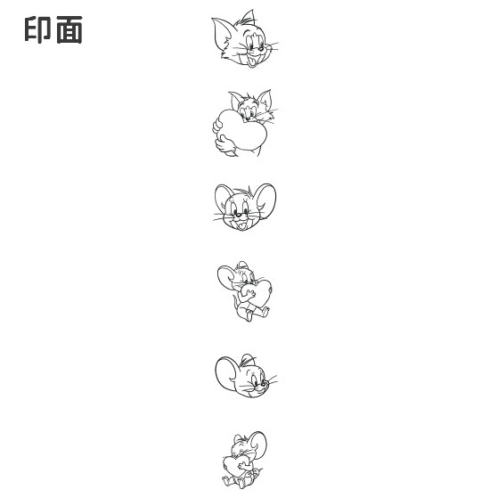 現貨｜Tom and Jerry 湯姆與謝利 日版 PLUS MART 6連印章 手帳印章 套裝 (231007) 