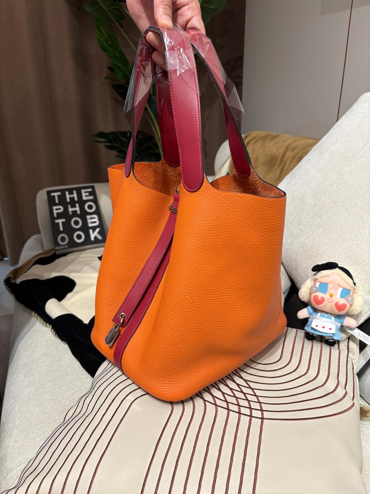 Hermes Picotin 26, STAMP X 100%Authentic,95%new ✅key lock✅dust bag