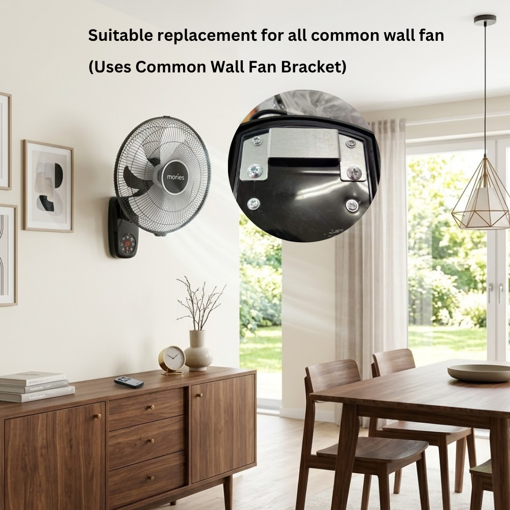 Morries 16" Energy Saving DC Wall Fan With Remote MS6616DCWFR UE
