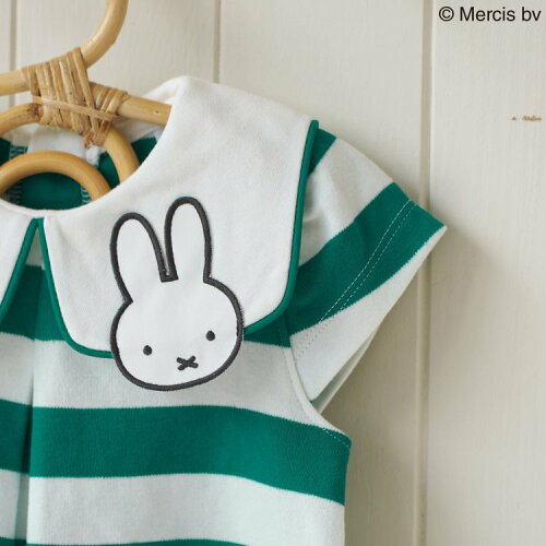 🆕【⭐訂購⭐】🇯🇵日本直送 🌀#Miffy 刺繡領 橫間連身裙/長身上衣［2款選］🌀 [ELDA-0065]