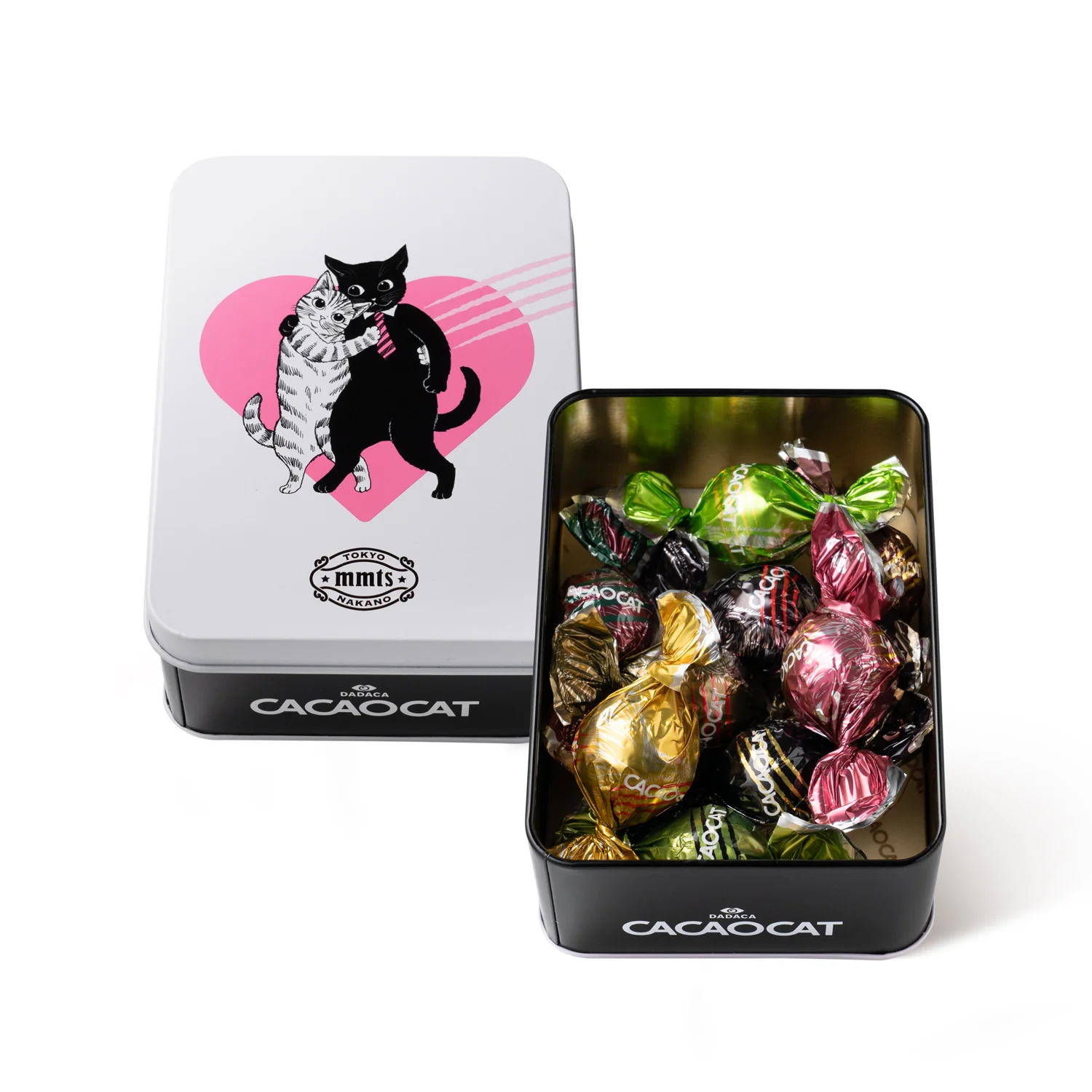 mmts x CACAOCAT 朱古力鐵罐 （6粒） - 白色罐