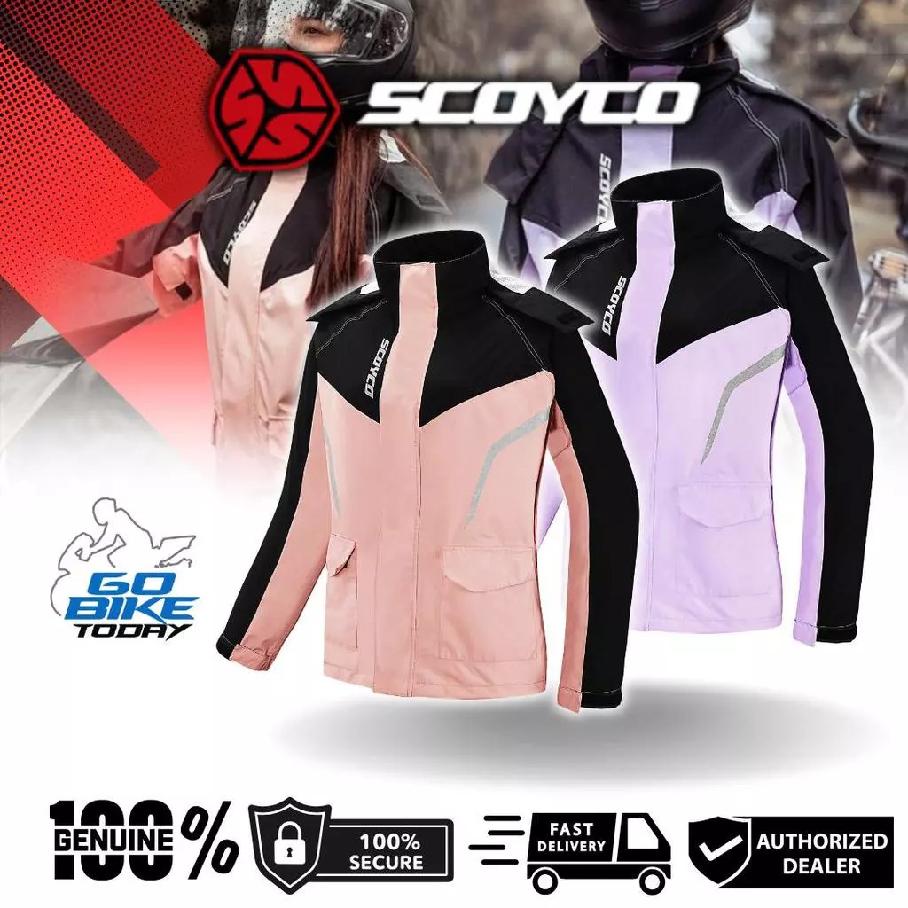 SCOYCO RC10-2 Touring Series Raincoat Lady | Waterproof Motorcycle Raincoat for All Weather