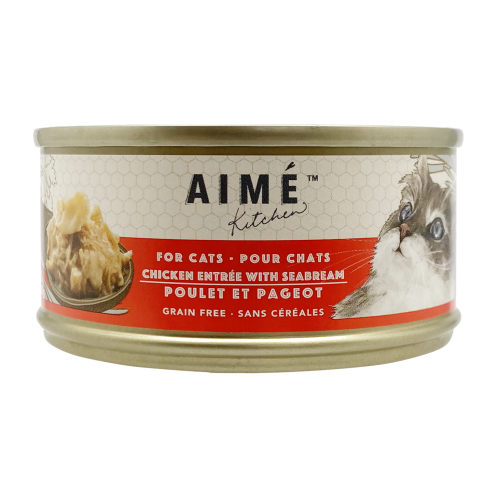 AIME KITCHENS 無穀物 雞肉配鯛魚 營養貓罐 85g