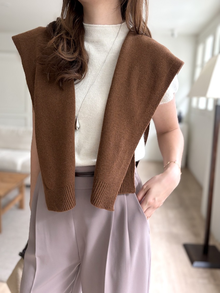 Daily Angora Knitted Top (Ivory)