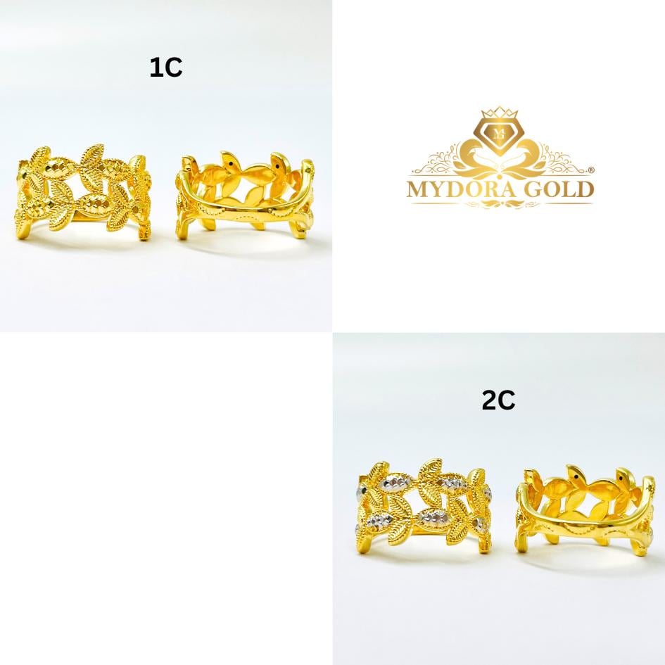 MYDORA Cincin Olive Leaf (5G) l EMAS 916/22K