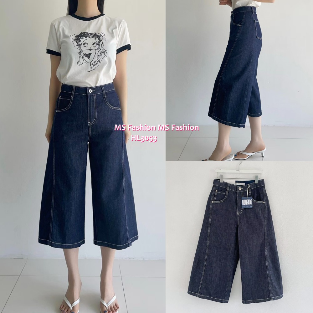 HL3053 韓國🌼Howluk不易褪色七分闊褲