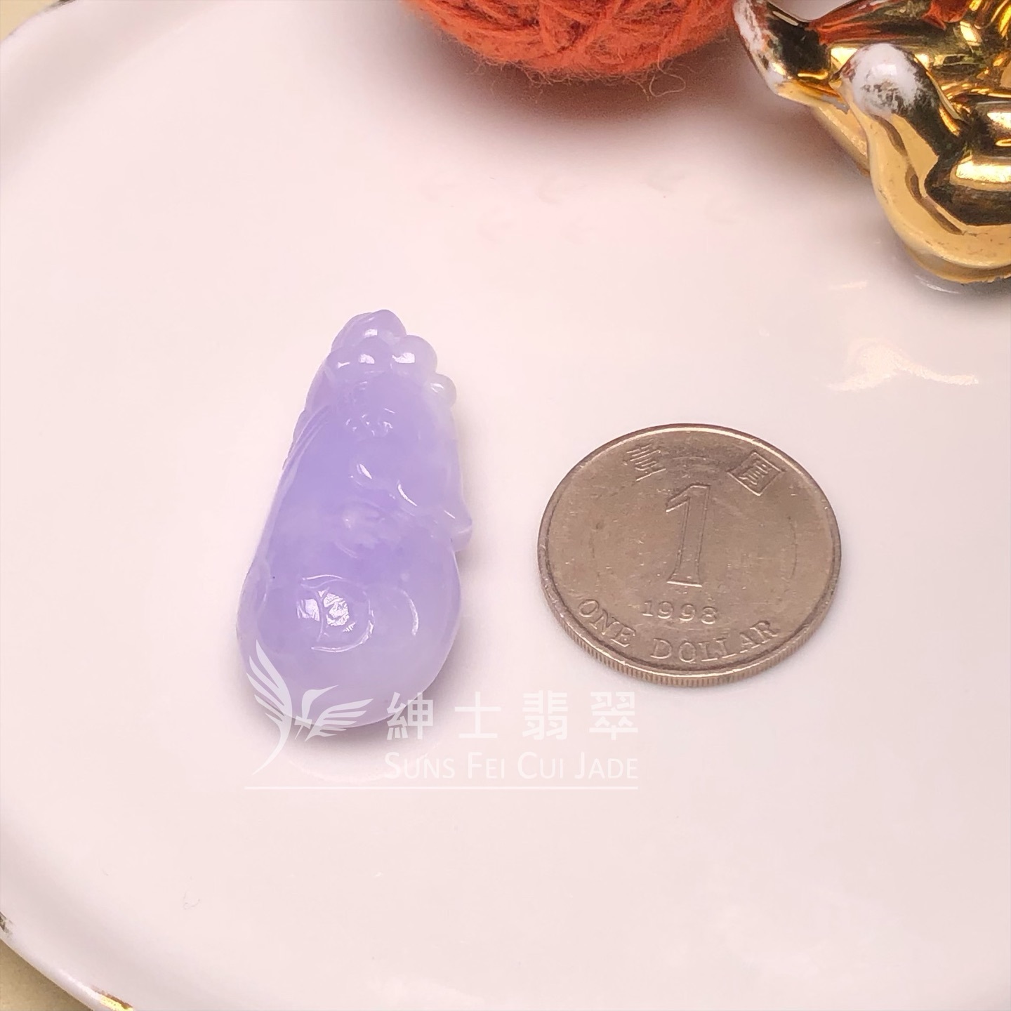 紫底蘭錢袋 B08198