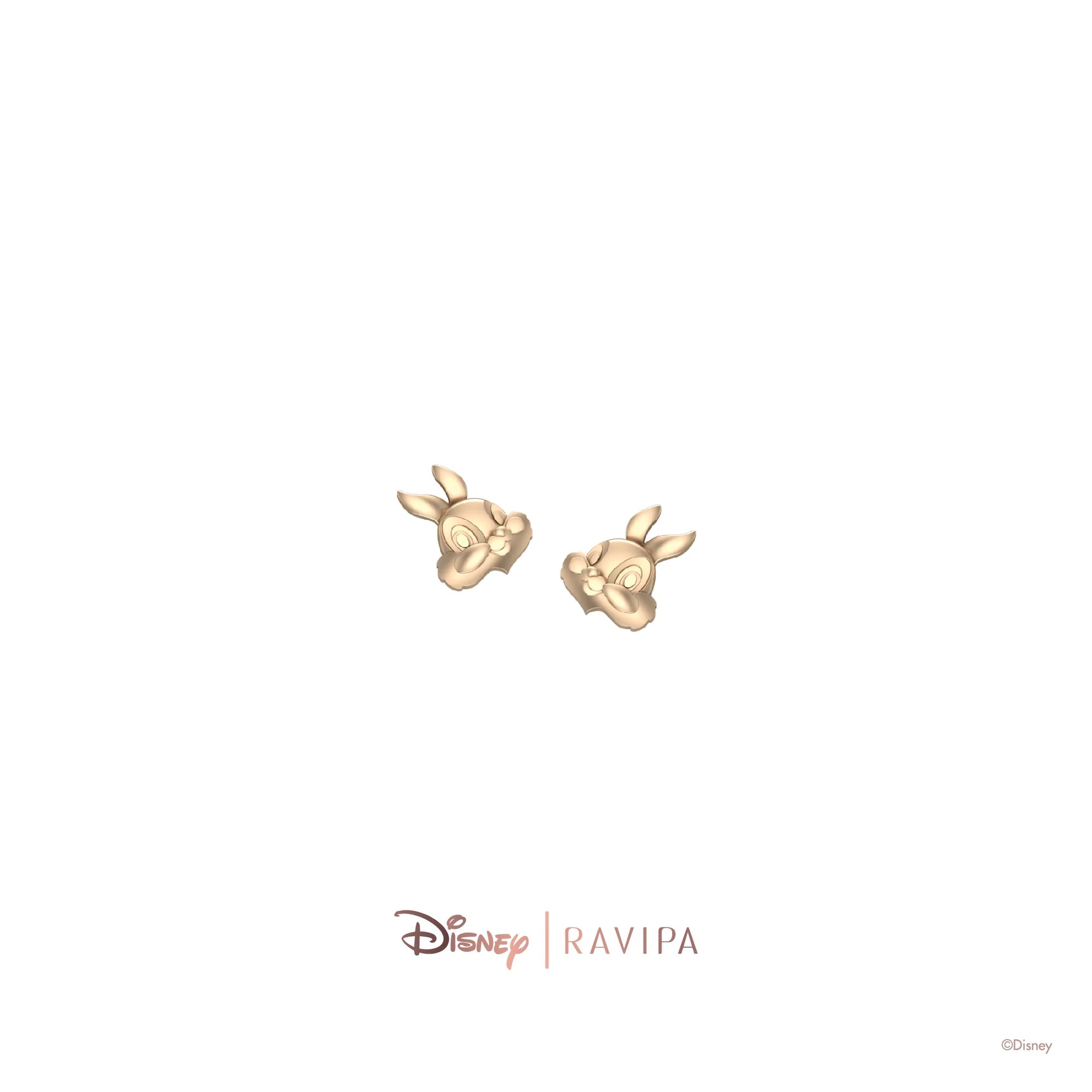 📦訂購 泰國代購 RAVIPA Disney Miss Bunny Gold Studs 兔小姐 耳環