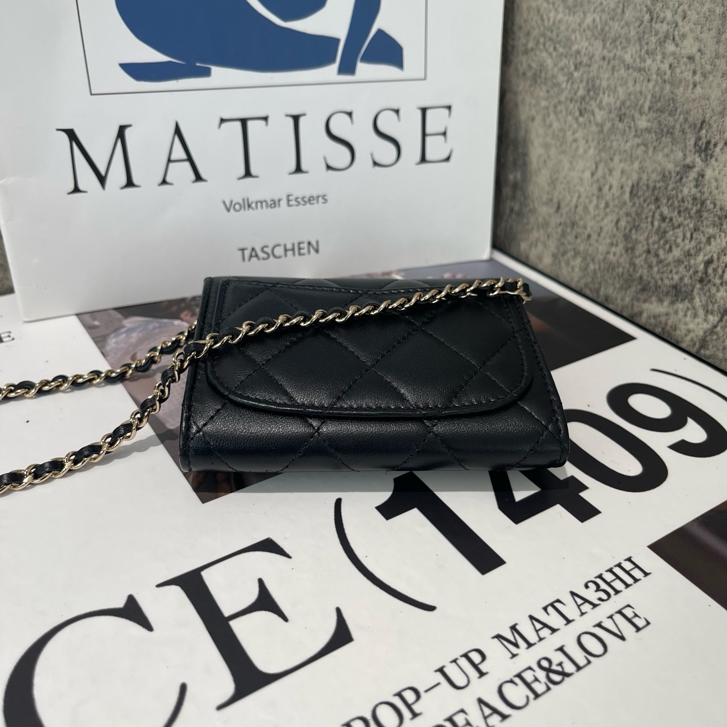 【預訂貨品】Chanel 黑金 小羊皮 woc