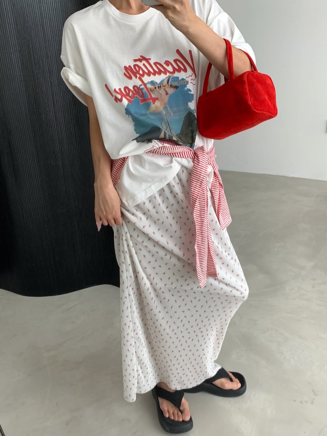 🇰🇷東大門女裝 | Graphic T (White/Black)