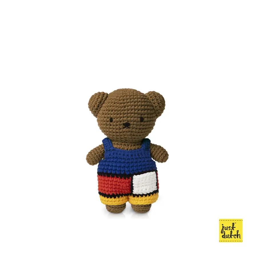  📦訂購 台灣代購 荷蘭 Just Dutch 手工編織 米菲 Miffy Boris 蒙德里安藝術風吊帶褲 公仔