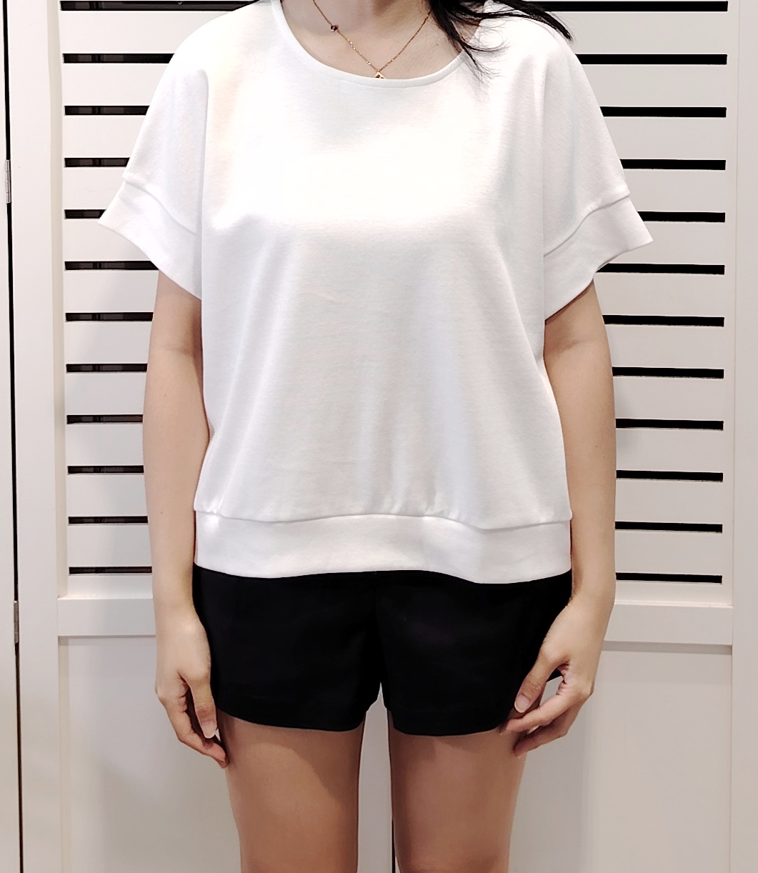 M5083 High Low Round Neck Oversize Tee