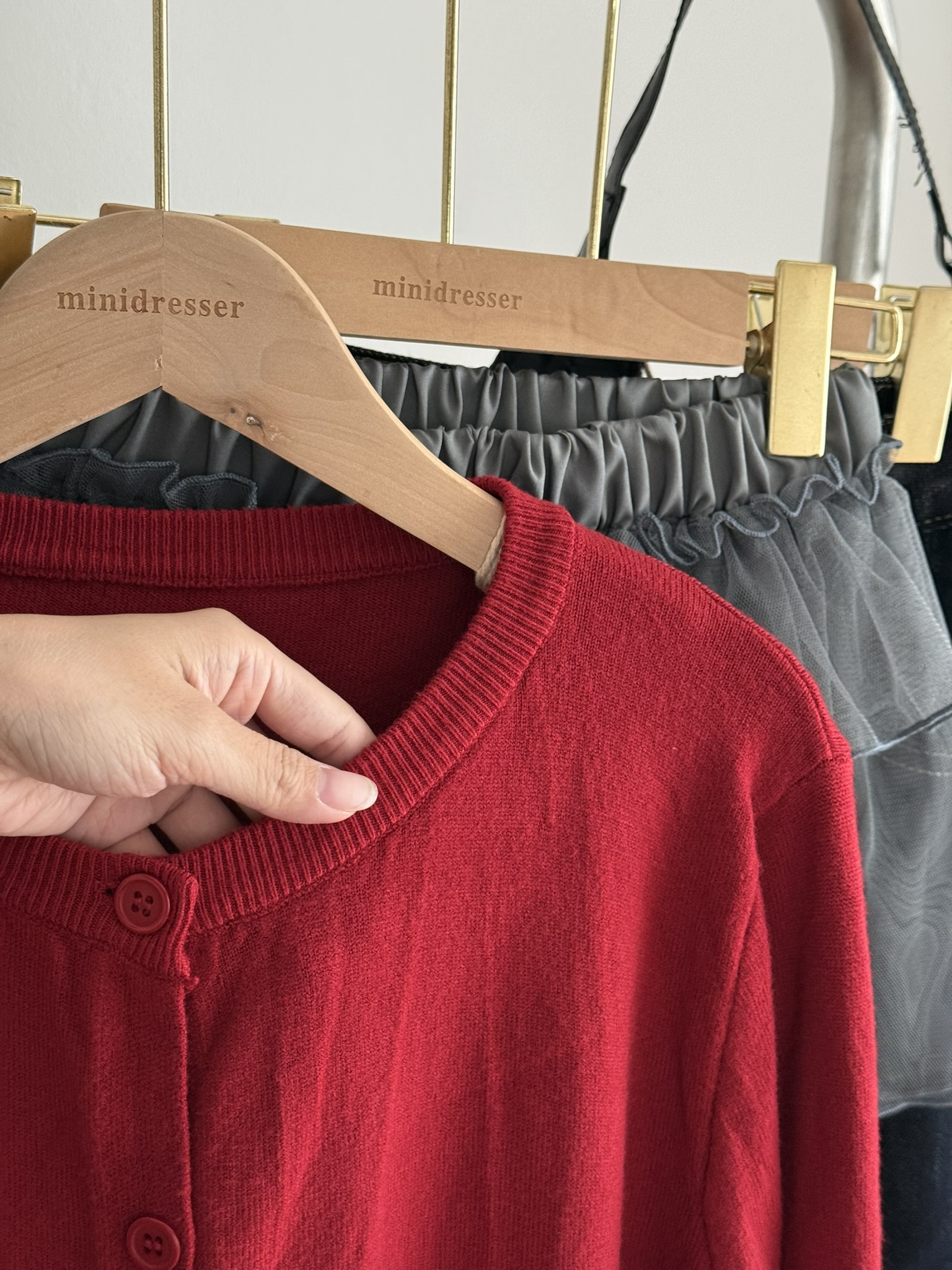 Tamie Knitted Cardigan | Red