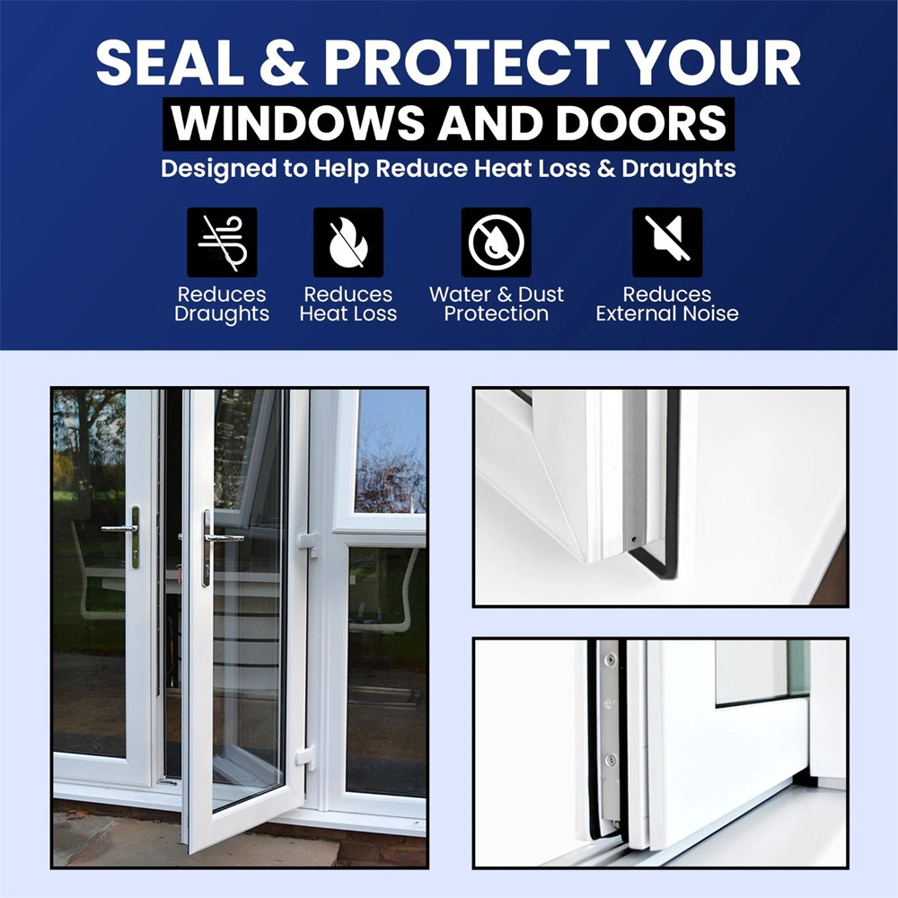 UPVC 門窗防風橡膠密封條 6米  UB0278