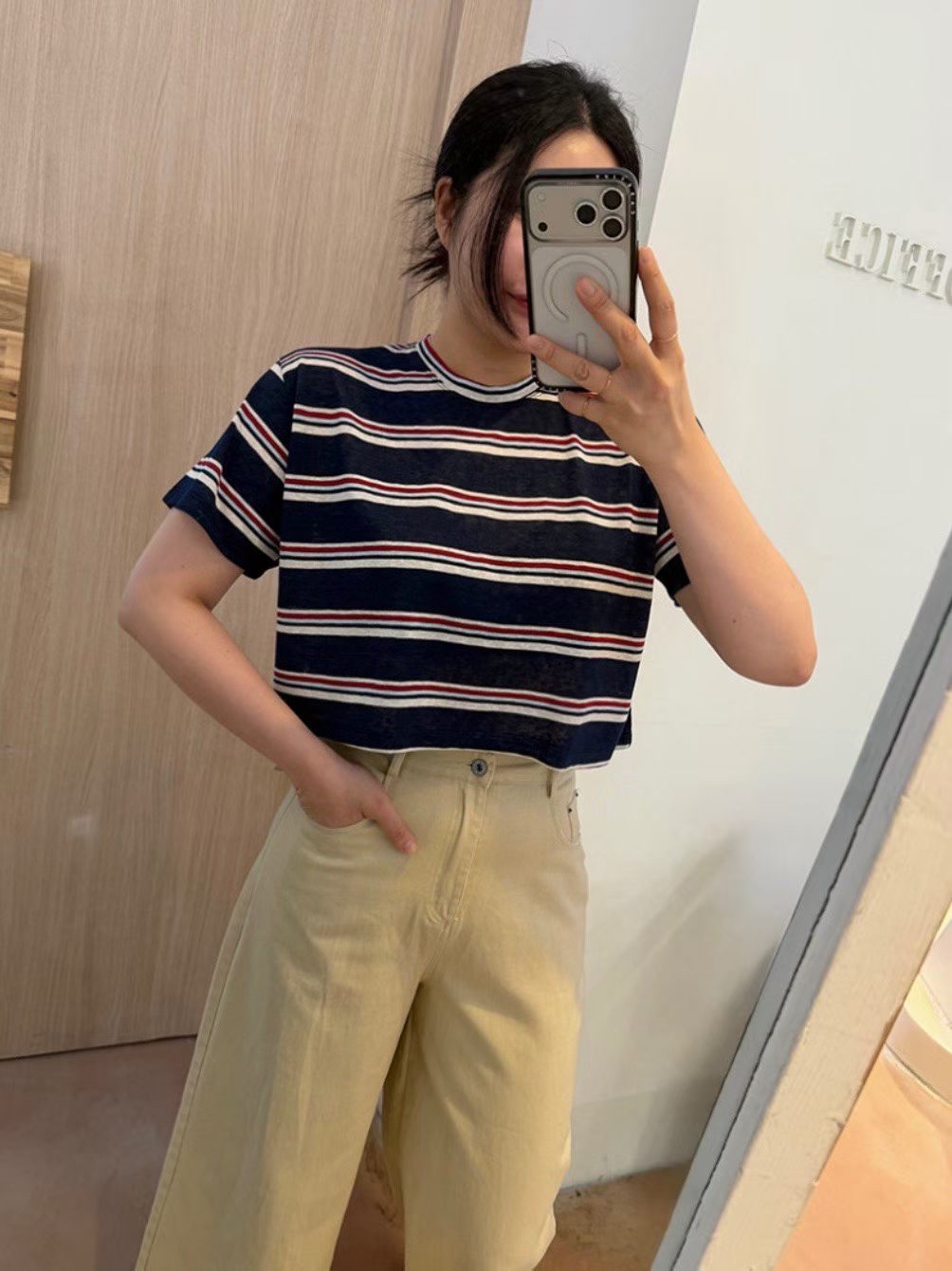 221396 橫間短Tee