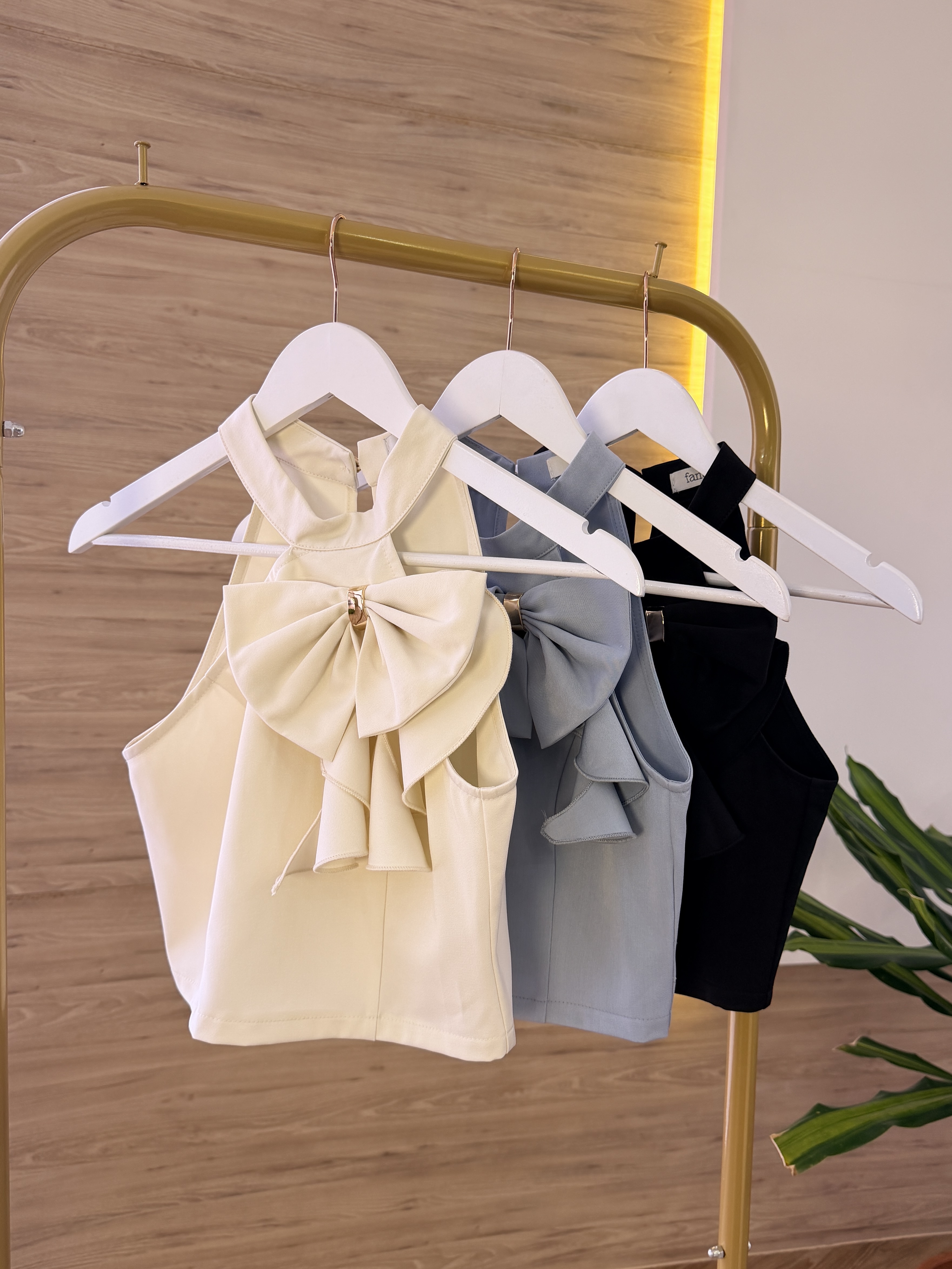 Seraphine Bow Ruffle Top