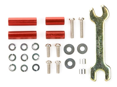 Aluminum Hex Mount Set (Red,10mm,15mm)