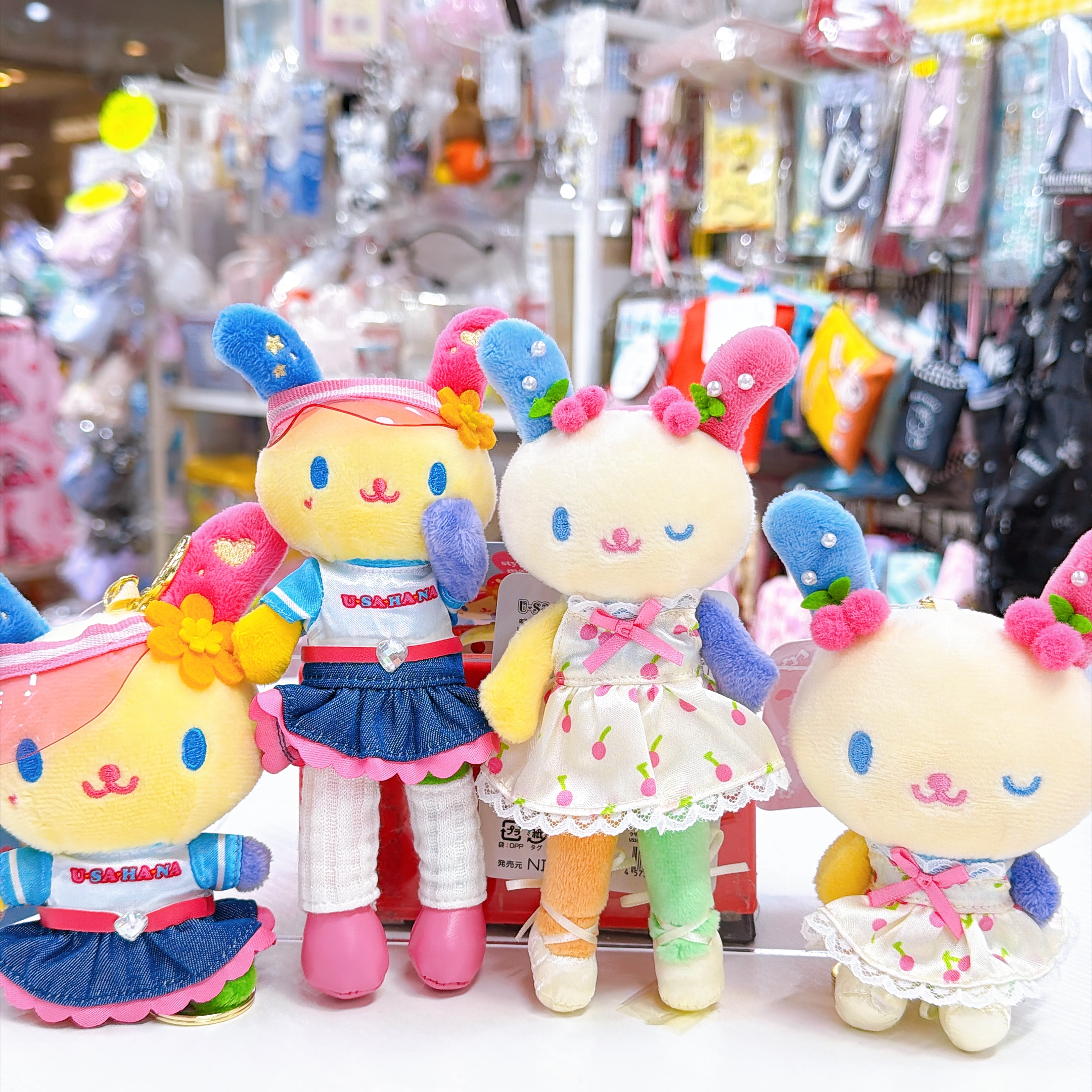 日本直送 sanrio Usahana 長腿運動造型公仔掛飾